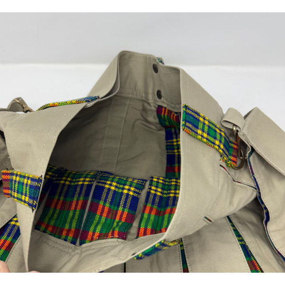 Scottish Highland Authentic Woven Tartan Kilt Tan Renaissance Festival 34 - Picture 3 of 4